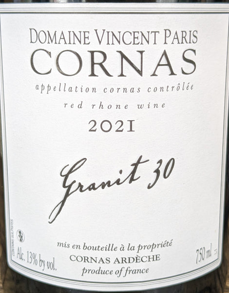 Vincent Paris "Granit 30" Cornas, 2021