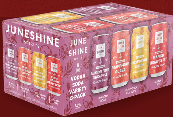 JuneShine Spirits Vodka Soda Variety Pack