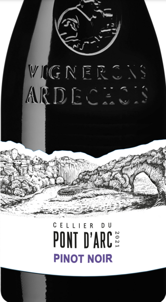 Cellier Du Pont D'Arc Pinot Noir Ardeche, 2021
