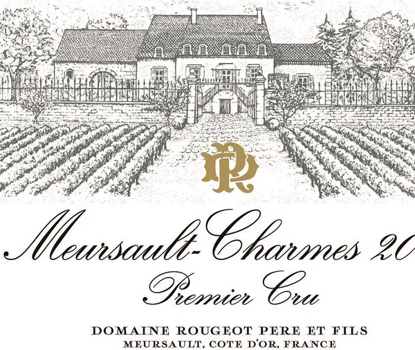 Domaine Rougeot Pere et Fils Meursault Charmes Premier Cru, 2020