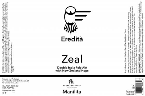 Eredità Beer "Zeal - Manilita" DIPA