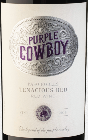 Purple Cowboy "Tenacious Red" Paso Robles,