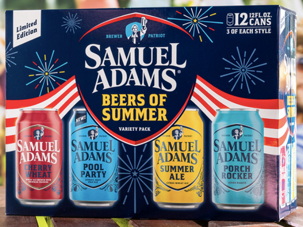 Samuel Adams Brewery "Beers of Summer" Variety 12 Pack