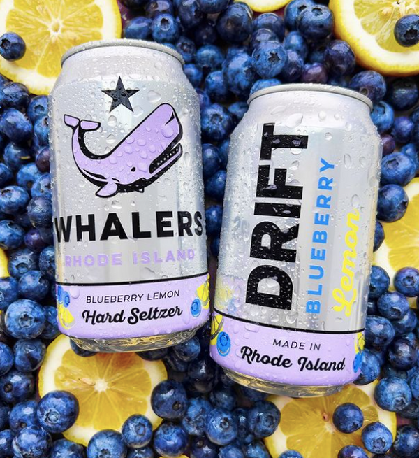 Whalers Brewing Company 'Drift' Blueberry Lemon Seltzer