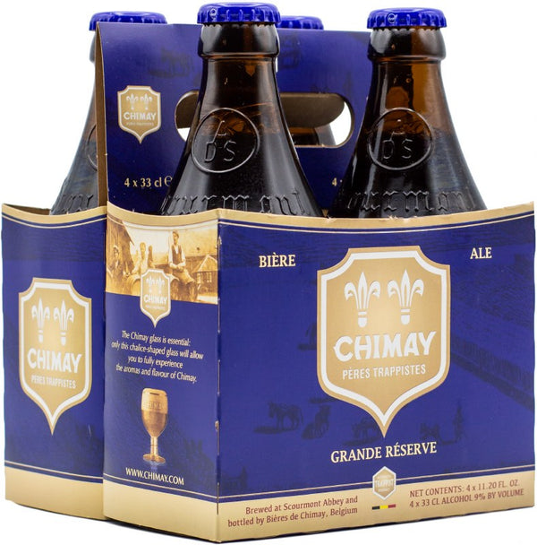 Chimay Trappist Grande Reserve Bleu 4pk, 12oz bottles