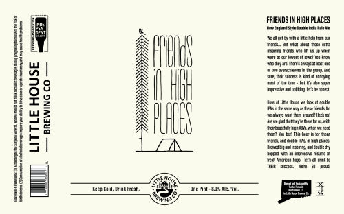 Little House Brewing "Friends in High Places" DIPA