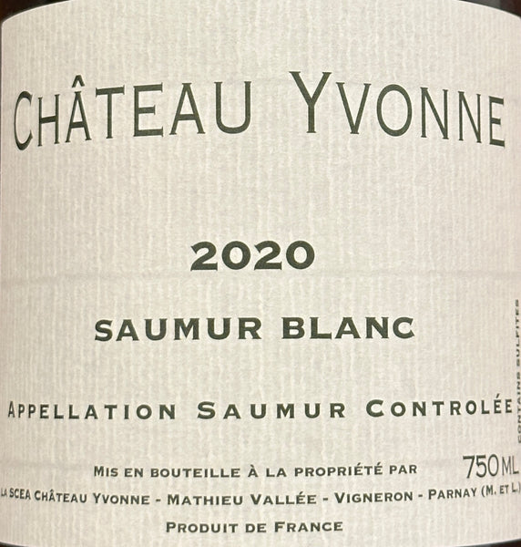 Chateau Yvonne Saumur Blanc, 2020