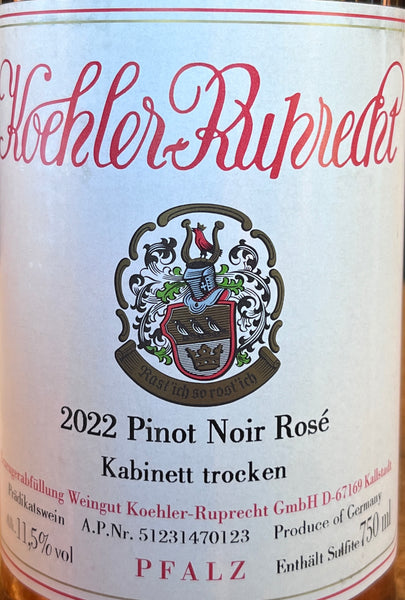 Koehler-Ruprecht Pinot Noir Rosé Kabinett Trocken, 2022