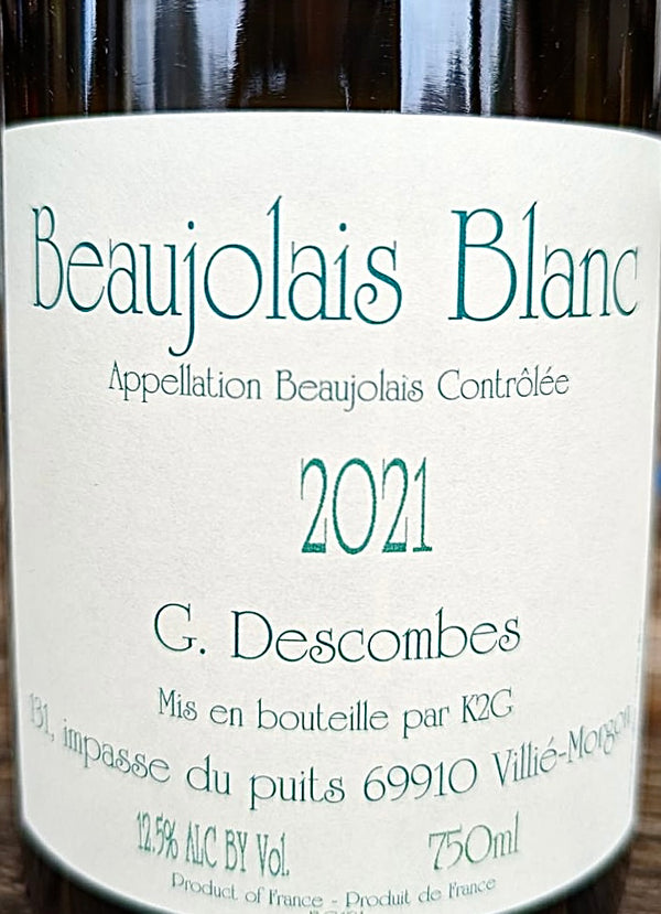 Georges Descombes Beaujolais Blanc, 2021