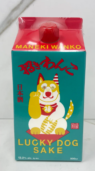 Maneki Wanho "Lucky Dog" Genshu Sake (900ml)