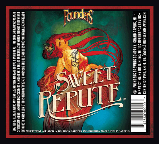 Founder's Brewing "Sweet Repute" Barrel Aged Wheat Wine-style Ale
