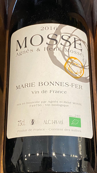 Domaine Mosse "Marie Bonnes-Fer" Chenin Blanc, 2016