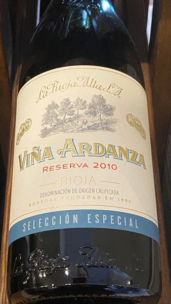 La Rioja Alta, S.A. Viña Ardanza "Selección Especial" Rioja Reserva, 2010