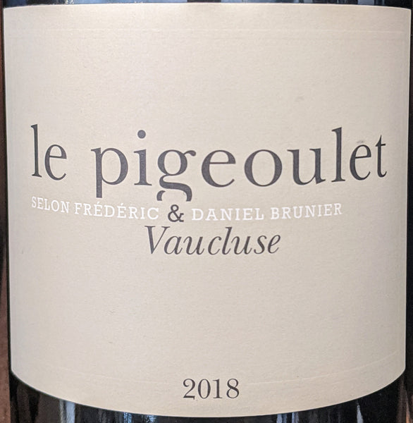 Brunier Vin de Pays de Vaucluse "Le Pigeoulet" Rouge, 2019