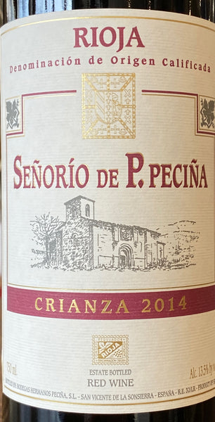 Senorio de P. Pecina Tinto Rioja Crianza, 2014