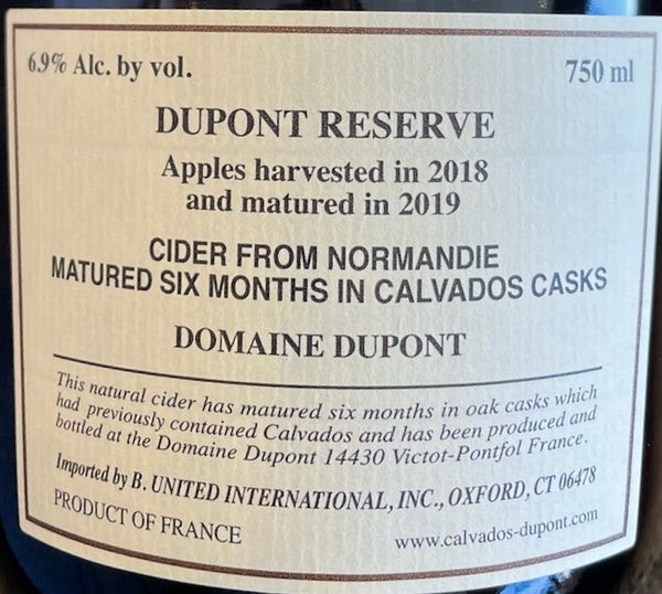 Familial E. Dupont Reserve Cider (750ml)