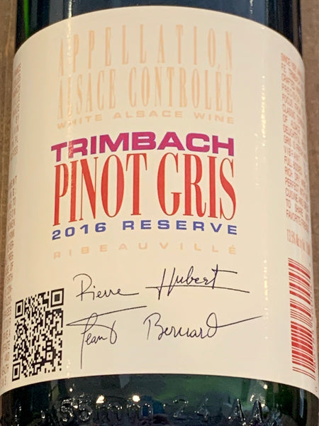 Trimbach Pinot Gris Reserve, 2017