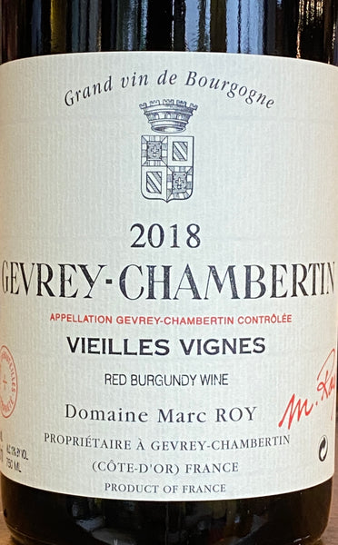 Domaine Marc Roy "Vieilles Vignes" Gevrey-Chambertin, 2018
