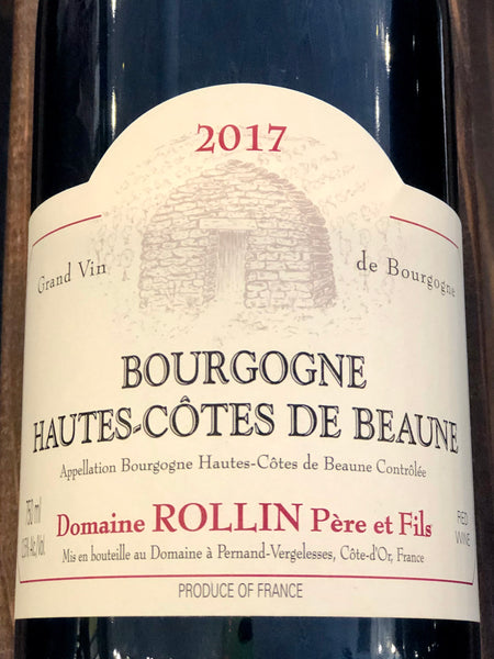 Domaine Rollin Pere et Fils Bourgogne Hautes-Cotes de Beaune Rouge, 2018