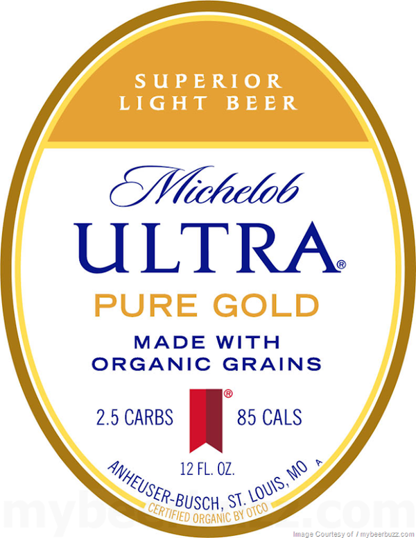 Michelob Ultra Pure Gold Organic Light Lager (12pk Cans)