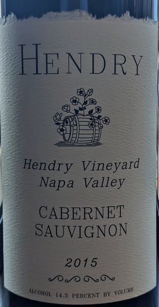 Hendry Vinyard Cabernet Sauvignon Napa Valley, 2015