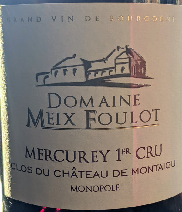 Domaine du Meix-Foulot 'Clos du Château de Montaigu Monopole' Mercurey 1er Cru