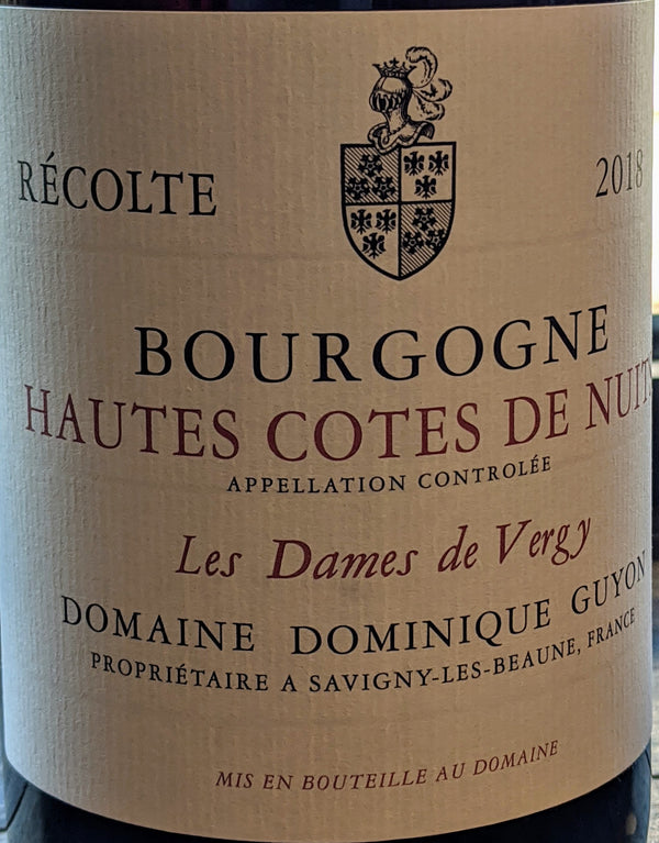 Domaine Antonin Guyon "Les Dames de Vergy" Bourgogne Hautes Côtes de Nuits, 2018