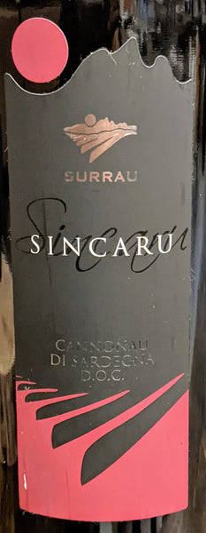 Surrau "Sincaru" Cannonau di Sardegna, 2018