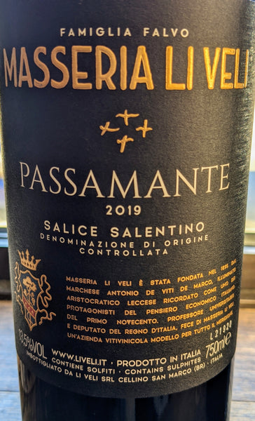 Masseria Li Veli "Passamante" Salice Salentino Negroamaro, 2022