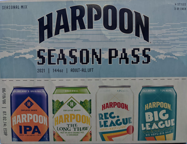 Harpoon Brewing "Season Pass" Variety 12pk Can