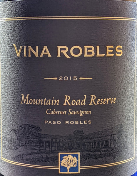 Vina Robles "Mountain Road Reserve" Paso Robles Cabernet Sauvignon, 2015