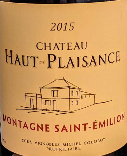Château Haut Plaisance Montagne Saint-Émilion, 2015