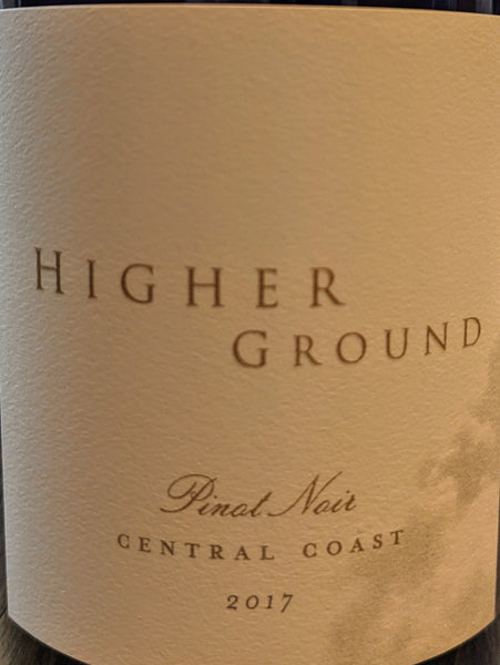Higher Ground Central Coast Pinot Noir,2017