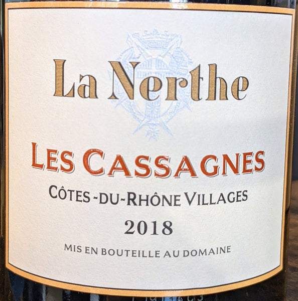 Château La Nerthe "Les Cassagnes" Côtes du Rhône Villages, 2018