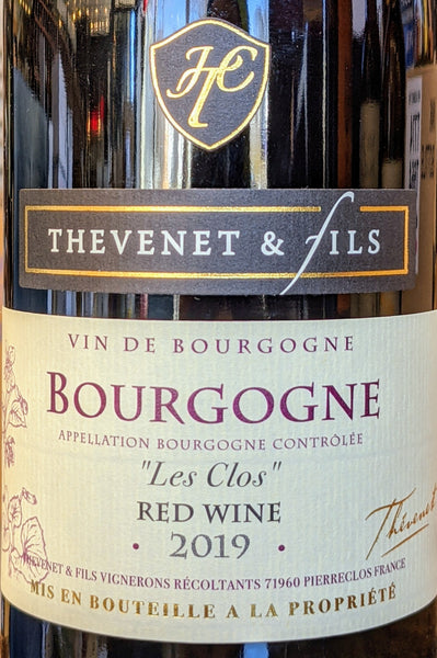 Domaine Thévenet et fils "Le Clos" Bourgogne Rouge, 2020