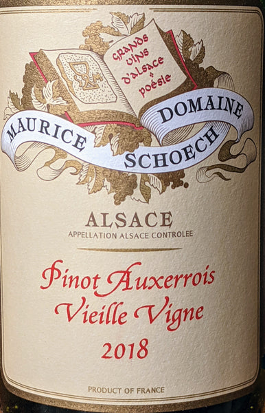 Domaine Maurice Schoech Pinot Auxerrois 'Vieilles Vignes' Alsace, 2018