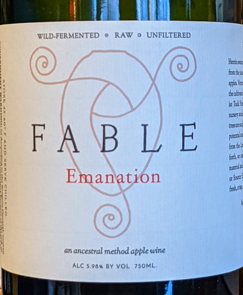 Fable Farm Fermentory "Emanation" Cider, 2017