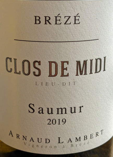 Domaine Arnaud Lambert  "Clos de Midi" Saumur Blanc, 2021