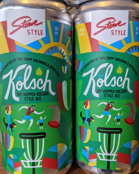 von Trapp Brewing w/ Upper Pass "Stowe-Style" Dry Hopped Kolsch, 4pk 16oz Cans
