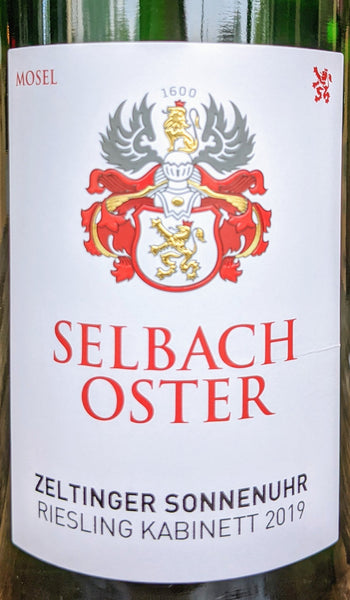Selbach-Oster Zeltinger Sonnenuhr Riesling Kabinett Mosel, 2020