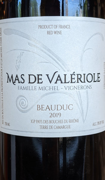 Mas de Valériole “Beauduc” Bouches-du-Rhône Rouge IGP, 2019