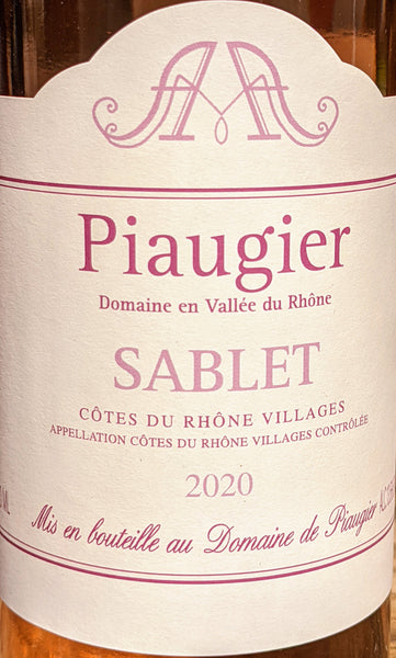 Domaine Piaugier Sablet Cotes du Rhone Villages Rose, 2020