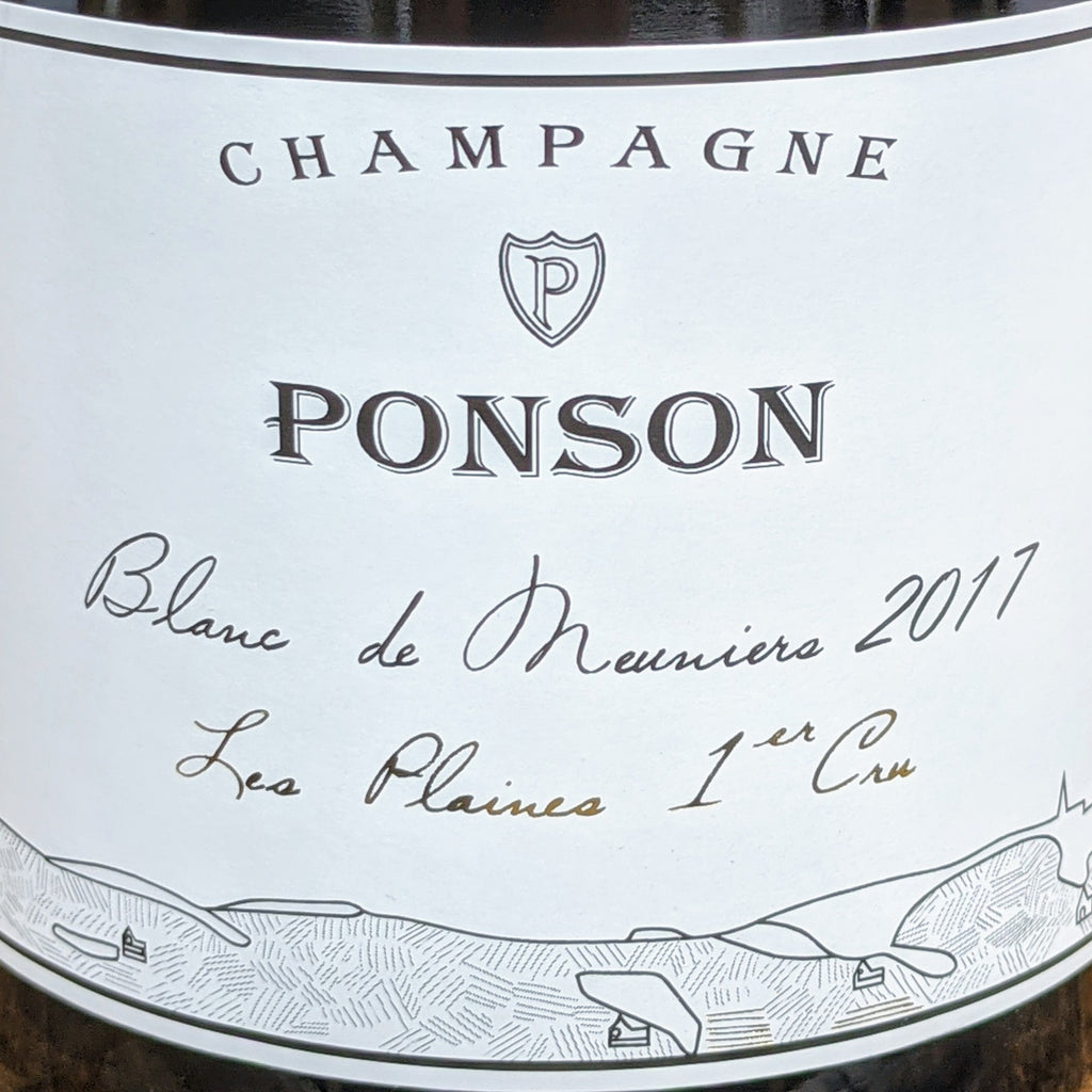 Ponson Champagne "Les Plaines" 1er Cru Blanc de Meuniers, 2017
