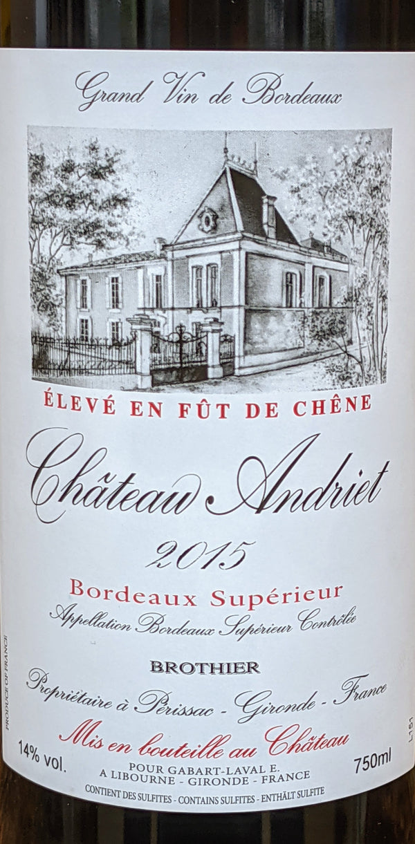 Chateau Andriet Bordeaux Superior, 2019