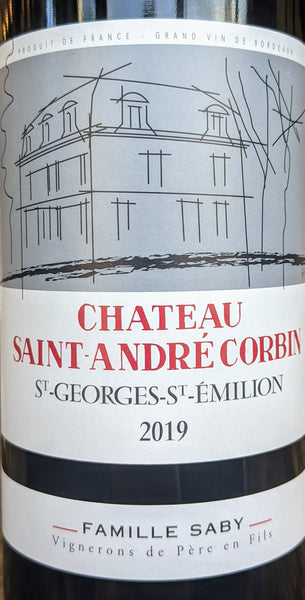 Chateau Saint-André Corbin Saint-Georges-Saint-Émilion, 2019