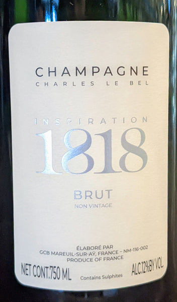 Charles Le Bel 'Inspiration 1818' Brut Champagne, N/V