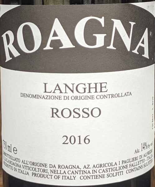 Roagna Langhe Rosso, 2016