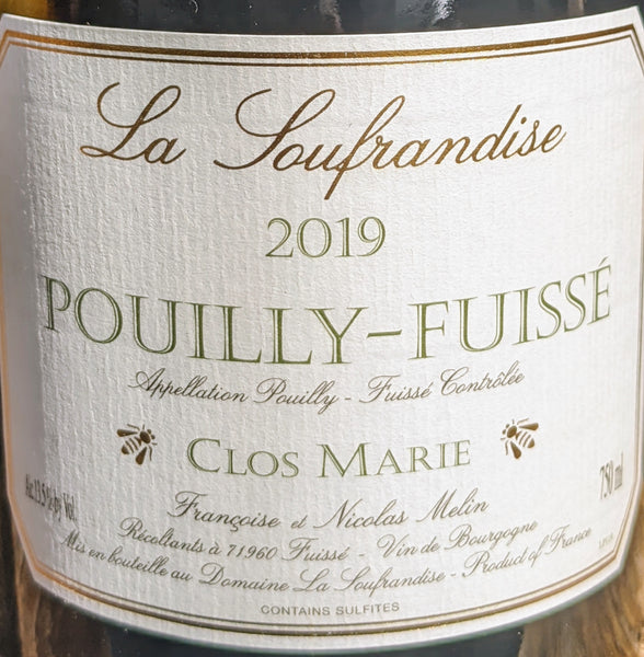 Domaine La Soufrandise "Clos Marie" Pouilly-Fuissé , 2019
