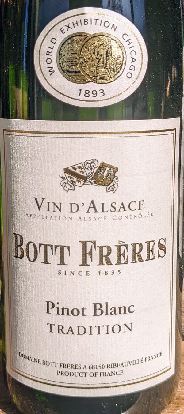 Bott Frères "Tradition" Pinot Blanc Alsace, 2019