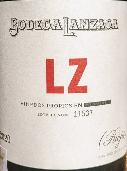 Bodegas Lanzaga 'LZ' Rioja, 2020